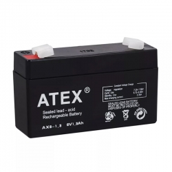 Atex ax6-1.3 6 volt - 1.3 amper akü (98 x 25 x 52 mm)