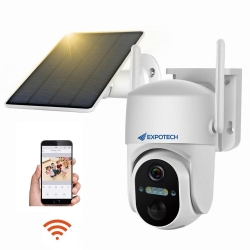 Expotech ex-us52rb-4g dome solar smart güvenlik kamerası 3mp 3.6mm wi-fi sim ptz renkli gece görüş harekete duyarlı