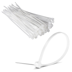 Kablo baği beyaz 100cm 9mm plastik cirt kelepçe naylon (100 adet) jameson jkb-91020b