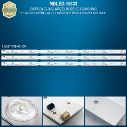 Mbled (3xpcb) 32 inç arçelik beko samsung 2013arc32 3228n1-7 rev1.1 140509 b32lb5533 g32l5521 a32lb5433