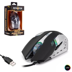 Novator n-101 kablolu oyuncu mouse 2000 dpi ledli