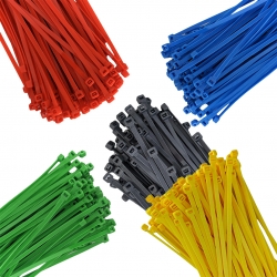Powermaster 5 renkli 200 adet kavanozlu kablo baği