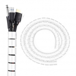 Powermaster pm-5730 kablo toplayici spiral 22 mm beyaz (1 metre fiyati)