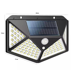 Silver toss st-8010a solar güneş enerji aydınlatma lambası sensörlü 180 led