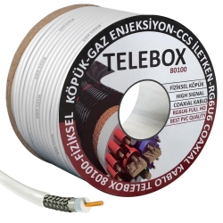 Telebox anten kablosu rg6 u4 80 tel 100 metre