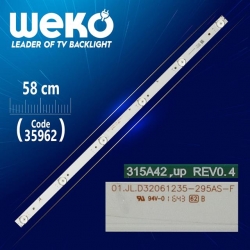 01.JL.D32061235-295AS-F - 6 LEDLİ 58 CM - Tv Led Bar