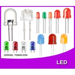 10mm normal beyaz led (10 adet)