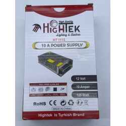 Hightek HT1118 12V 20A 250W Metal Kasa Adaptör