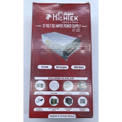 Hightek HT1313 12V 80A 960W Metal Kasa Adaptör