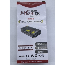 Hightek HT1114 12V 12,5A 150W Metal Kasa Adaptör
