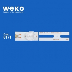 32Inch Universal Dled 6V 2W 6 Ledli 59 Cm 1,8 Cm No:412