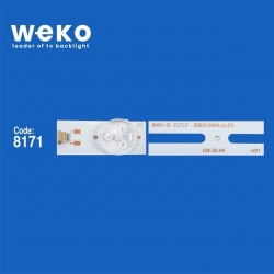 32Inch Universal Dled 6V 2W 6 Ledli 59 Cm 1,8 Cm No:412