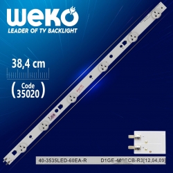 39-3535led-60ea-r - d1ge-390scb-r1 - 38.4 cm 6 ledli (wk-805)
