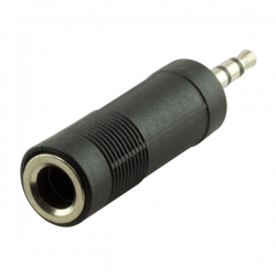 3.5 mm stereo erkek/1 dişi 6.3 mm jack (6.3 mm-3.5mm çevirici)