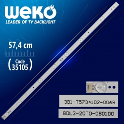 3bl-t5734102-005b - 8dl3-20t0-080100 - dy-01 - 57.4 cm 8 ledli - (wk-474)