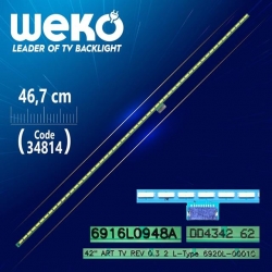 42 Art Tv Rev 0.3 2 L-Type 6920L-0001C - 46.7 Cm 54 Ledli - (Wk-696)