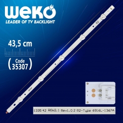 42 row2.1 rev1.0 2 r2-type 6916l-1367a - 43.5 cm 5 ledli - (wk-371)