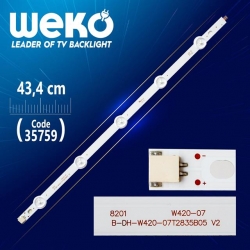 42' ROW2.1 REV 0.6 1 R2-TYPE 6916L-1217A - 43.4 Cm 5 Ledli - (WK-1227) Tv Led Bar