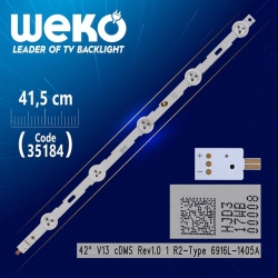 42' V13 CDMS REV1.0 R2-TYPE - 6916L-1405A - 41.5 Cm 5 Ledli - (WK-487) Tv Led Bar