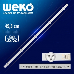 47 row2.1 rev0.7 1 l2-type 6916l-1177a/6916l-1362a - 49.3 cm 5 ledli - (wk-1221)