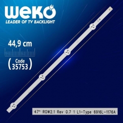 47' ROW2.1 REV 0.7 1 L1-TYPE 6916L-1176A - 44.9 Cm 4 Ledli - (WK-1222) Tv Led Bar