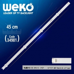 47' V14 DRT REV0.2 1 L1-TYPE - 45 Cm 4 Ledli - WK-84 Led Tv Bar
