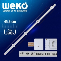 47'  V14 DRT REV0.2 1 R2 - TYPE - ( 45.5 Cm ) 4 Ledli - ( WK-842 ) Tv Led Bar