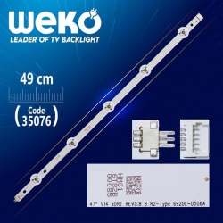 47' V14 SDRT REV0.8 6 R2-TYPE 6920L-0506A - 49 Cm 5 Ledli - (WK-837) Tv Led Bar