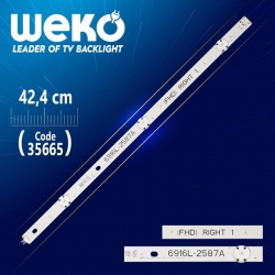 49' V16 ART3 2587 REV3.1 2 - 6916L-2587A (FHD) RIGHT 1 ----- 42.4 Cm 3 Ledli - (WK-1144) Tv Led Bar