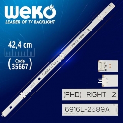 49' V16 ART3 2589 REV3.1 2 - 6916L-2589A (FHD) RIGHT 2 ----- 42.4 Cm 3 Ledli - (WK-1146) Tv Led Bar