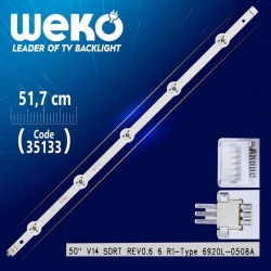 50' V14 SDRT REV0.6 6 R1-TYPE 6920L-0508A - 51.7 Cm 5 Ledli - WK-399 Led Tv Bar