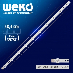 55 v16.5 pd 2644 rev0.2 - b type - 58.4 cm 10 ledli - (wk-1254)