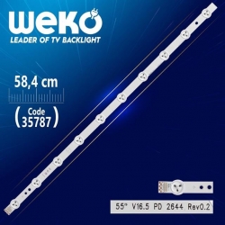 55' V16.5 PD 2644 REV0.2 - B TYPE - 58.4 Cm 10 Ledli - WK-1254 Led Tv Bar