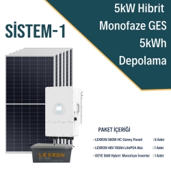5kw hibrit monofaze ges enerji depolamali on grid sistemi-1