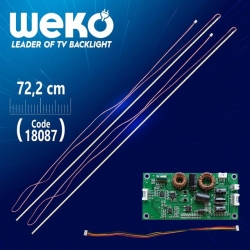 65'' İnç 90 Ledli 72 Cm Universal Tv WK-1374 E-Led Takımı