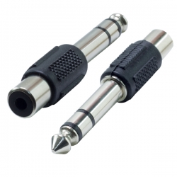 6.3 mm stereo erkek/1 tos dişi çevirici jack