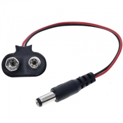 9 volt 2.1mm jackli pil başliği (ic-232a)