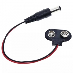 9 volt 2.1mm jackli pil başliği (ic-232a)