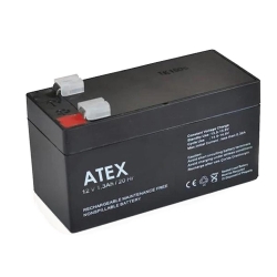 Atex kuru akü 12v 1.3ah (9.7x5x4.3cm)