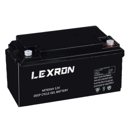 Akü 12v 65a jel elektrikli araç aküsü (348x167x178mm) lexron-mt65