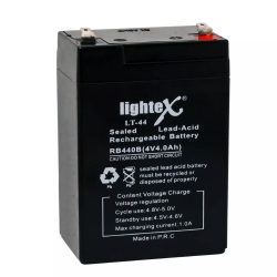 Lightex lt-44 kuru akü 4v 4.0ah (7x10x4.5cm) işıldak fener