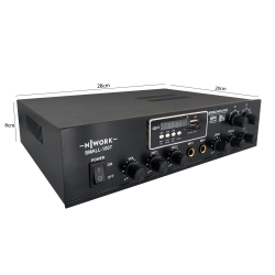 Anfi 100w stereo 2 bölgeli dijital bluetooth usb/sd/mp3 220v trafolu niwork small-100t
