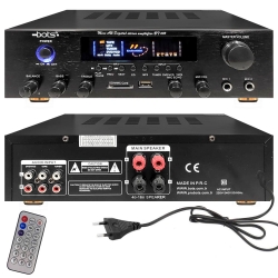 Anfi 80w 2 bölgeli dijital usb/sd/mp3 220v siyah bots bt-602