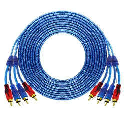 Anfi kablosu 4 rca 4 rca şaseli gold 4.5 metre