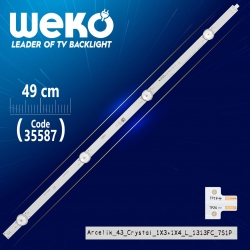 Arcelik_43_crystal_1x3+1x4_l_1313fc_7s1p rev.v0 - tzay - 49 cm 4 ledli - (wk-1100)