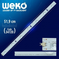 ARCELİK_48_APOLLON_7X7+7X6_2121C_7S1P_NH_L2 P76 3X7 ZBF60600-AC - 51.9 Cm 7 Ledli - WK-14 Led Tv Bar