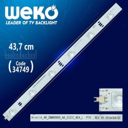 ARCELİK_48 _ ZKN60600 _ AA_2121C_6EA_L P74 REV.V0 - 43.7 Cm 6 Ledli - WK-050 Led Tv Bar