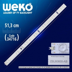 ARCELİK_55_APOLLON_8X8+8X7_2121C_7S1P_NH_R1 P76 4X7_ZBL60600-AB - 51.3 Cm 7 Ledli - WK-11/WK-044 Tv Led Bar