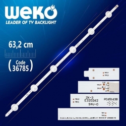 ARCELIK_65_CLARTY_4X6+4X6_1313FCA_L_6S1P REV.V4 WCM60601-AC 6 LEDLİ 63.2 CM - Tv Led Bar