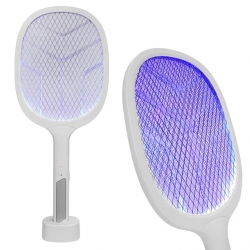 Asonic AS-A25 1200Mah 3000V Çıkış UV Mavi Işıklı Şarjli Masaüstü Raket Sinek Öldürücü